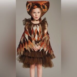 Chasing Fireflies Wishcraft Colorful Owl Costume Sz 16 Dress Head Wings Tulle